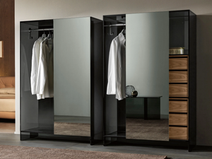 SHOJI - Mirrored glass wardrobe with sliding doors _ Tonelli Design